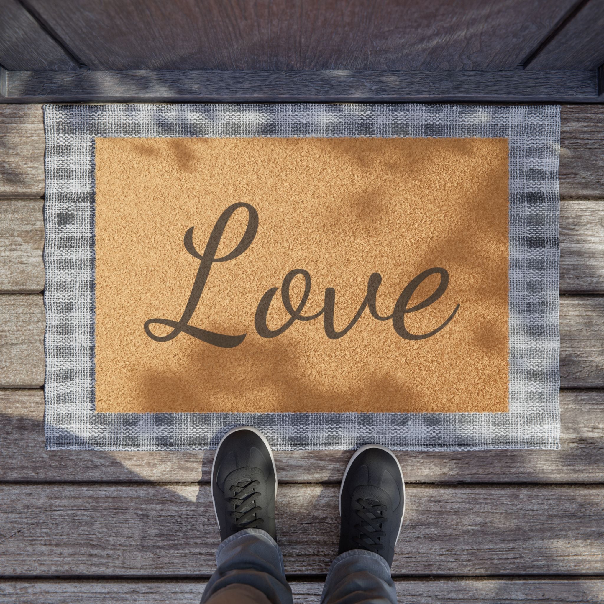 Rustic Love Doormat